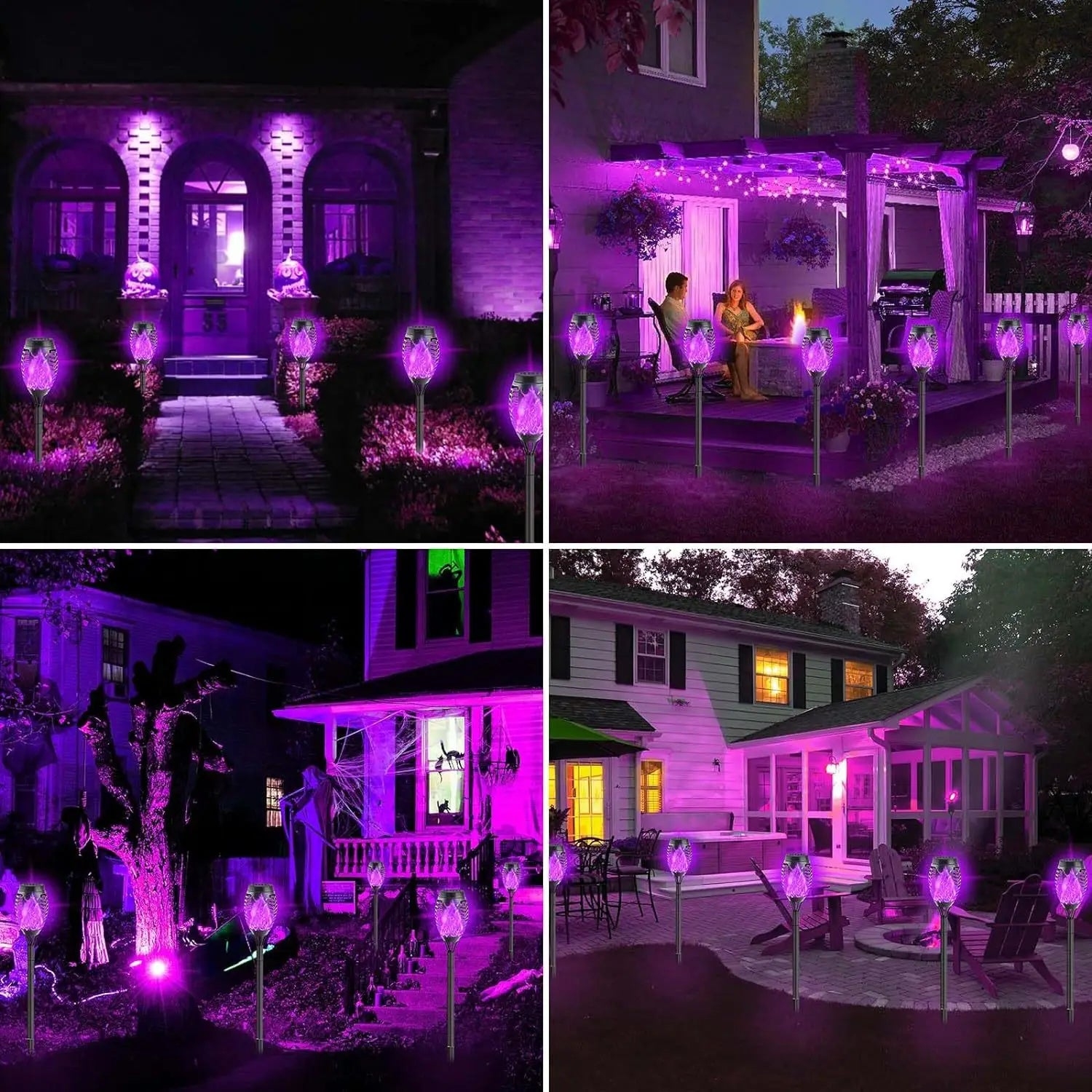 Solar Torch Flame Lights for Halloween and Ghost Festival Solar Light Outdoors Oasis Select