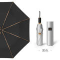 Titanium Silver Double Vinyl Sunshade Umbrella UV Protection Radiation Protection Super Sun Protection Rain Umbrella Oasis Select 1