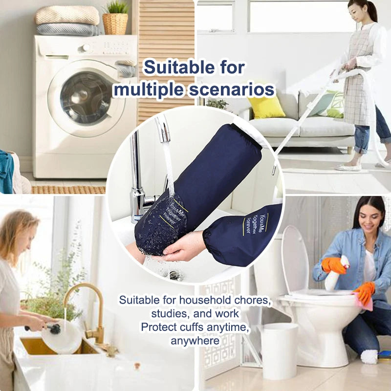Waterproof PVC Arm Sleeves for Kitchen Cooking & Cleaning | 1 Pair