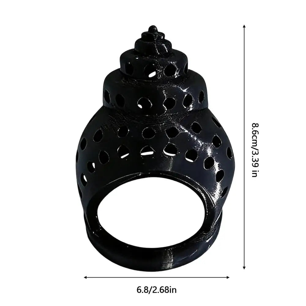 Aquarium Floating Cave Fish Shrimp Hideout Shelter Hammock Feeding Ring Resting Spot for Betta Small Aquatic Pet supplies Oasis Select Black