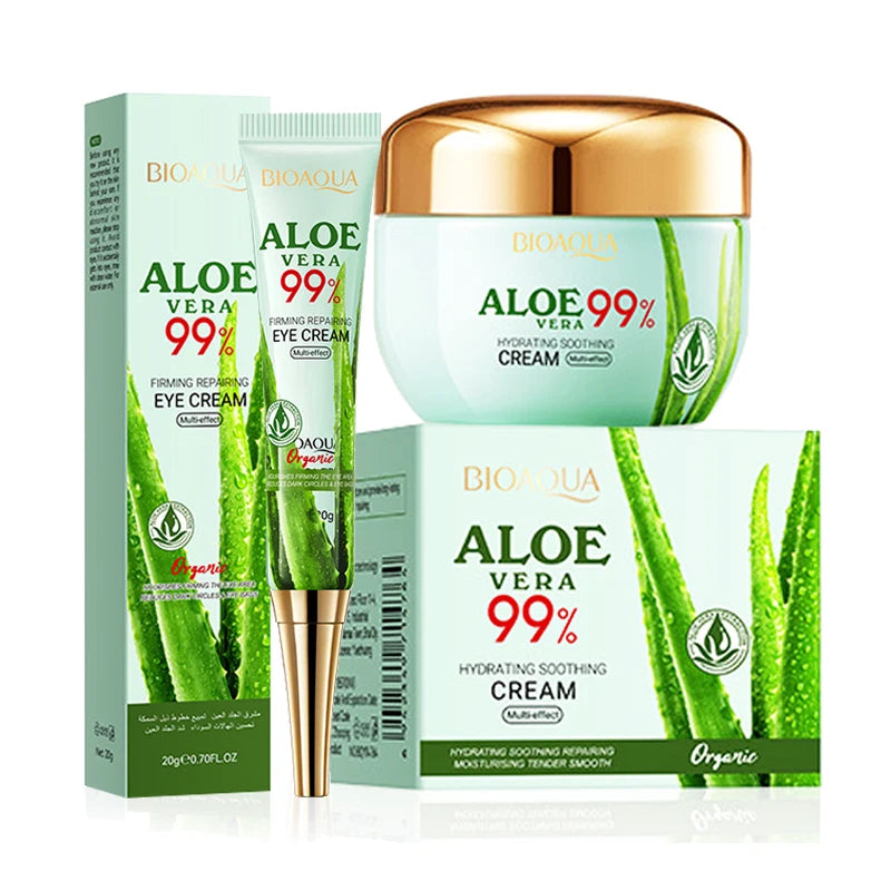 BIOAQUA Aloe Vera Face & Eye Cream Set – Hydrating & Firming Face & Eye Cream Set Oasis Select Face and Eye Cream