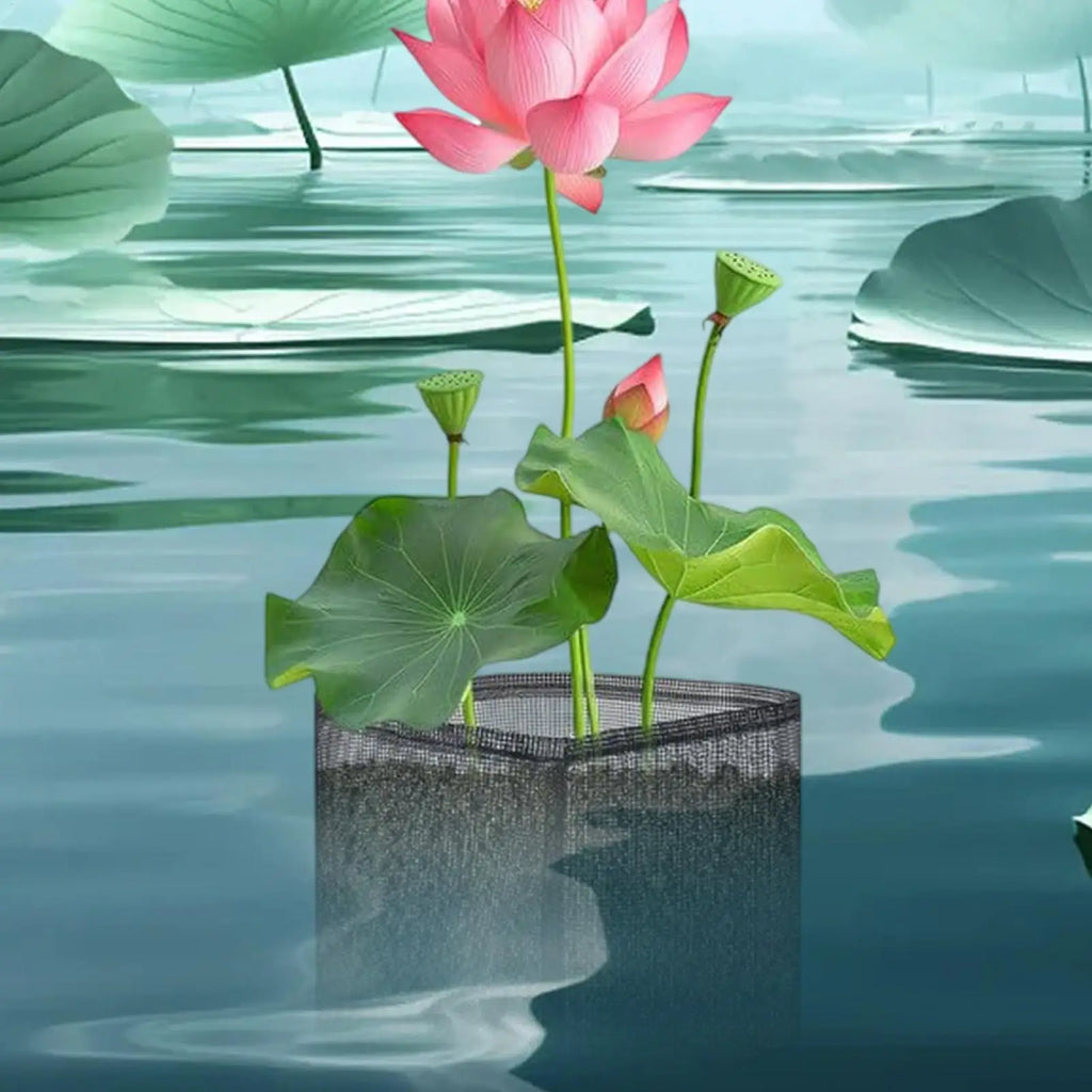 4Pcs Aquatic Plant Basket Floating Pot For Pond Plants Floating Aquatic Mesh Breathable Planting Bags For Water Planting Indoor Oasis Select