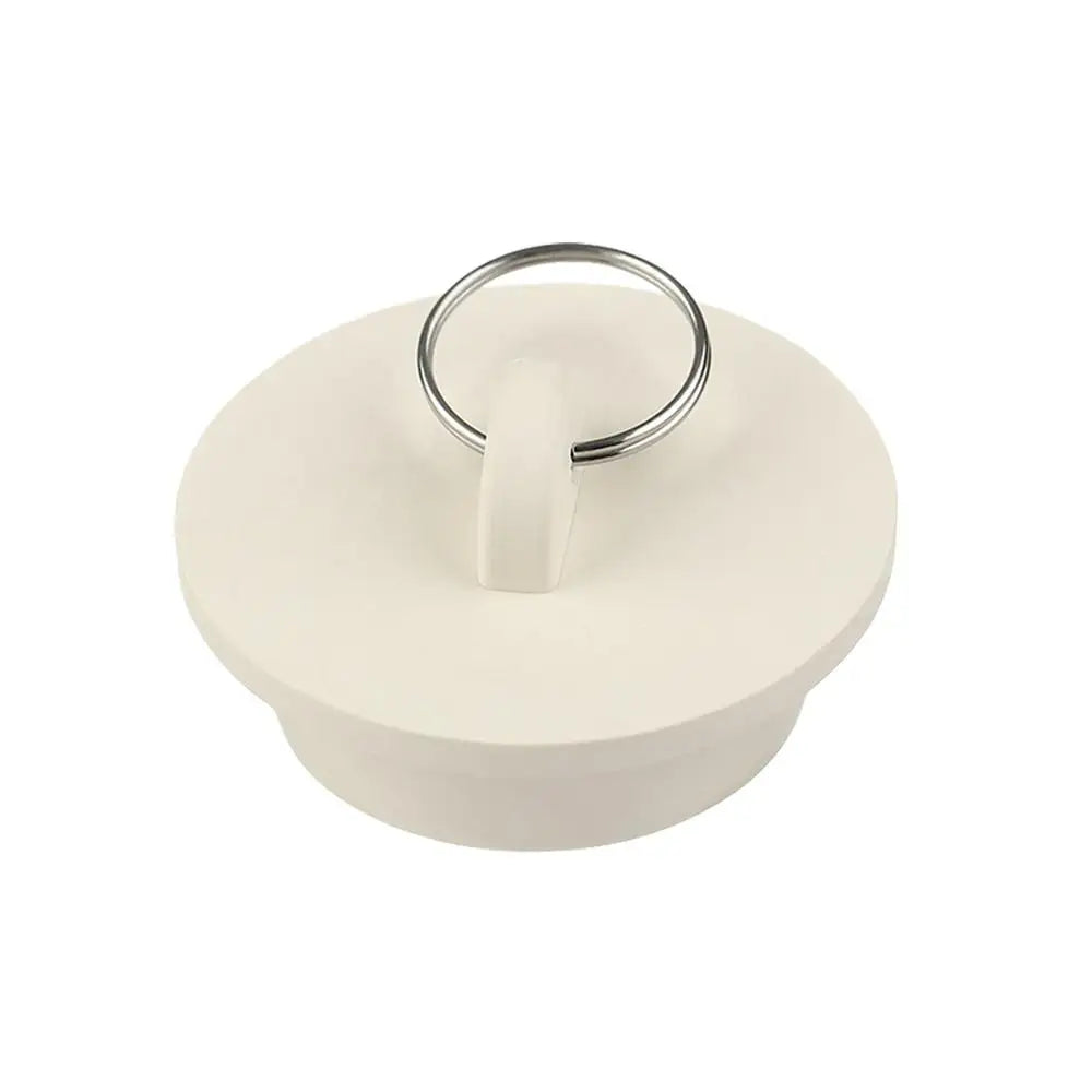 3PCS Bath Tub Sink Water Floor Drain Plug Replacement Fittings Durable Rubber Drain Stopper Oasis Select white-33.1-35.1mm