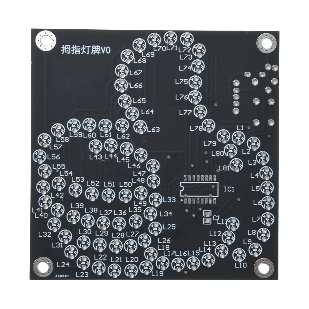 DIY Electronic Kit LED Thumb Flowing Light Production Kit Light-emitting Diode Fun Welding Microcontroller Soldering Practice Oasis Select