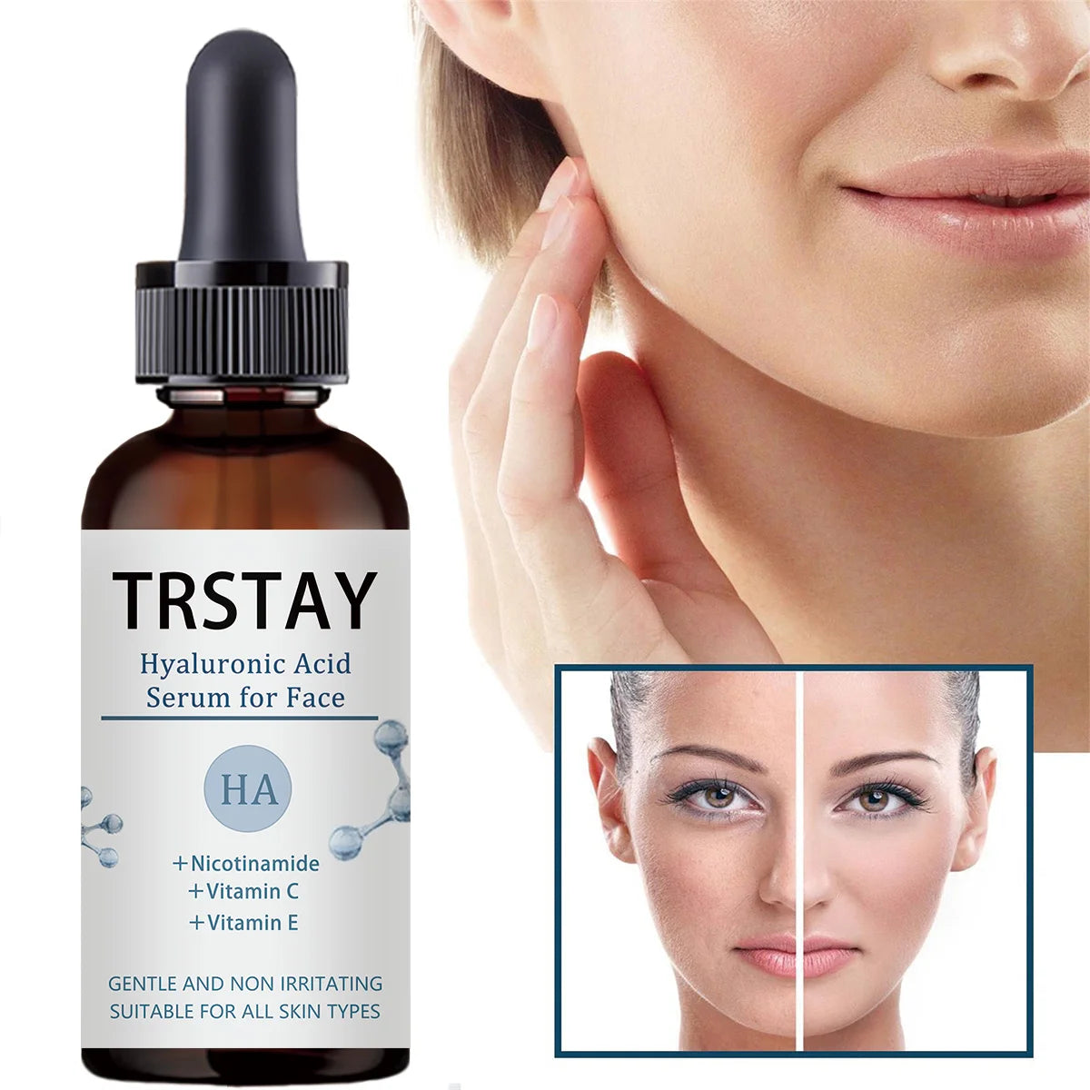 TRSTAY Hyaluronic Acid Facial Serum – Hydrate & Smooth Skin
