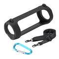 Silicone Protective Cover with Carabiner Waterproof Speaker Protective Case Adjustable Strap Portable for JBL Flip 6/Flip 5 Oasis Select Black China Mainland