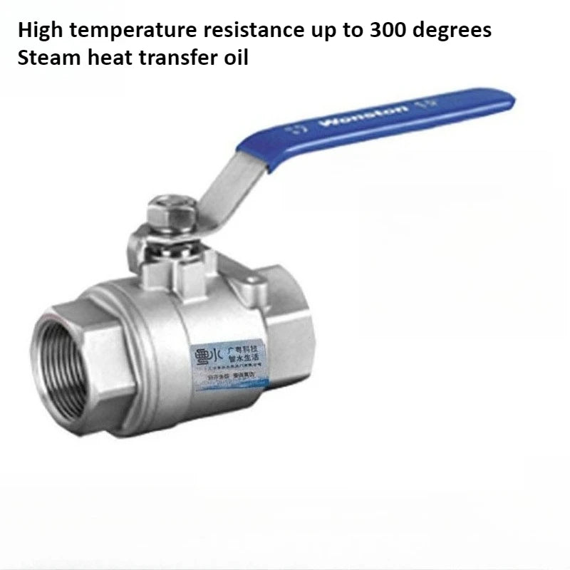 304 stainless steel internal thread two-piece ball valve 1/4 3/8 1/2 "3/4" 1 "2" BSP water gas oil switch adapter Oasis Select