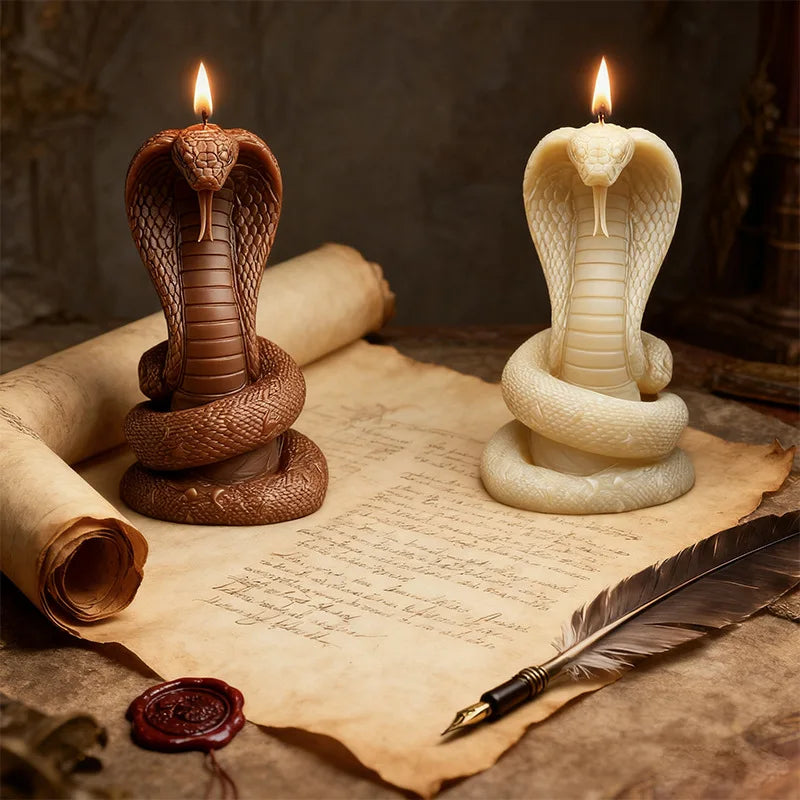 Gothic Cobra Candle Silicone Mold DIY Aromatherapy Plaster Drip Resin Mold Home Decor Oasis Select