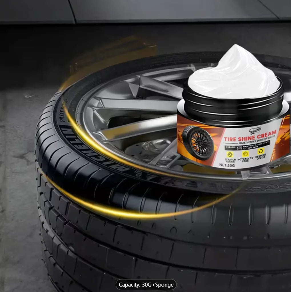 Car Plastic Restorer & Tire Shine 30G | UV Protection Anti-Fade Car Plastic Restorer Oasis Select