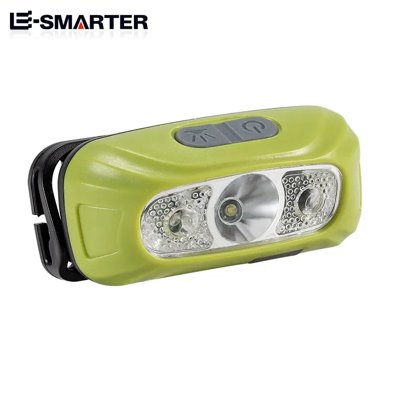 Portable Mini Sensor Headlamp LED Strong USB Rechargeable Head Light Flashlight Night Fishing Camping Headlights Front Lantern Oasis Select