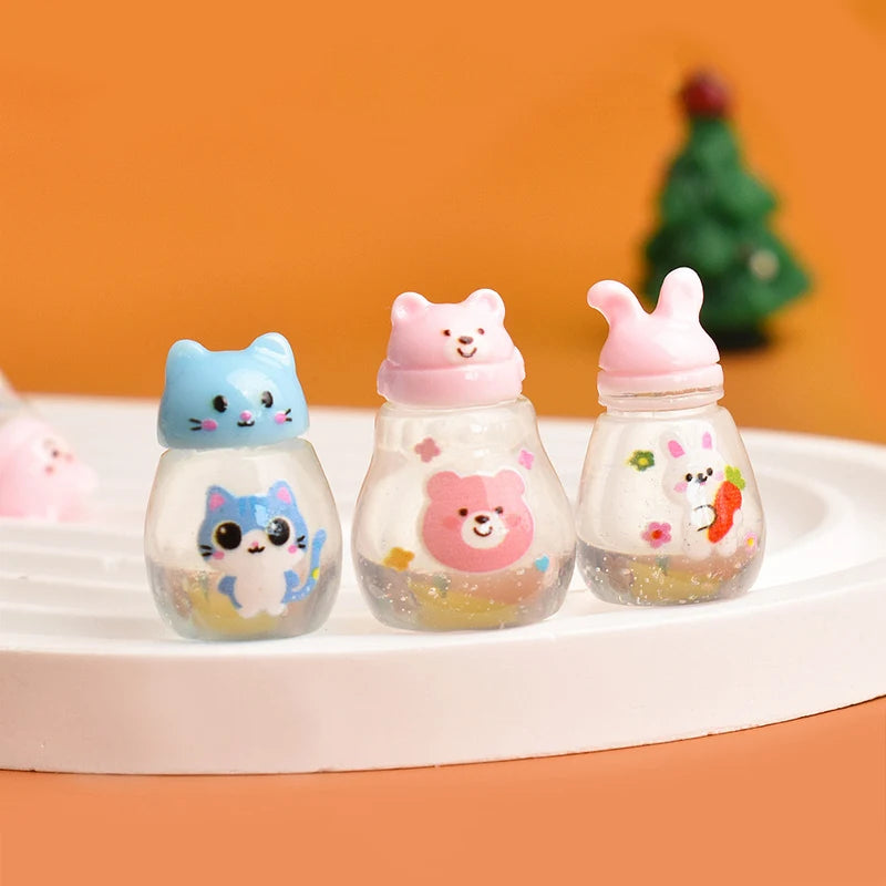 5Pcs Dollhouse Mini Simulation Cartoon Water Cup Model, Desktop Ornaments, Home Micro Decor Props Oasis Select