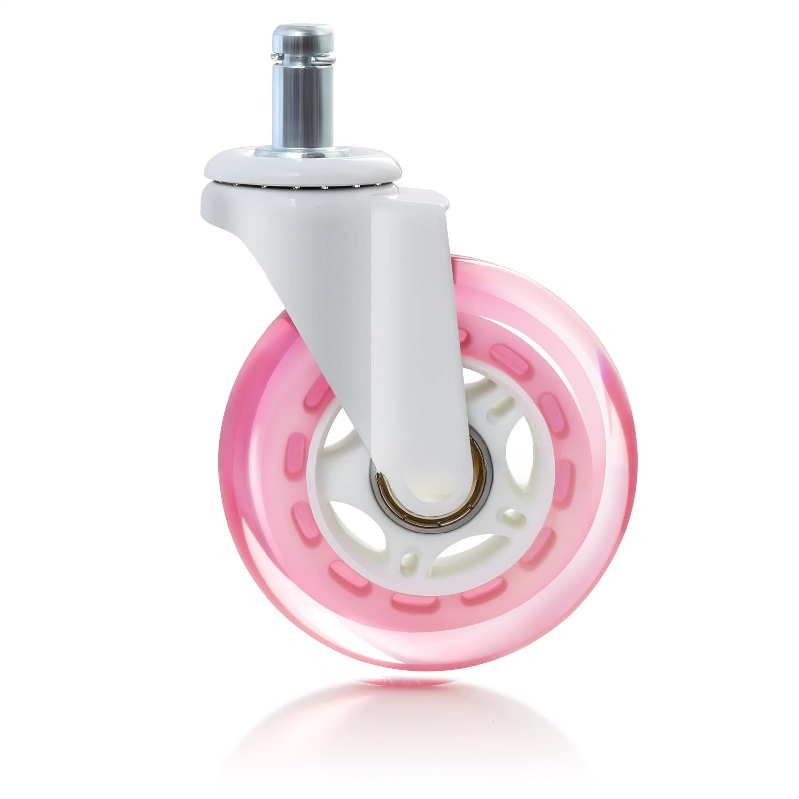 5pcs Furniture Casters Wheels Soft Rubber Swivel Caster Quite Roller Wheels for trolley Baby Crib Bed Wheels Household Accessory Oasis Select
