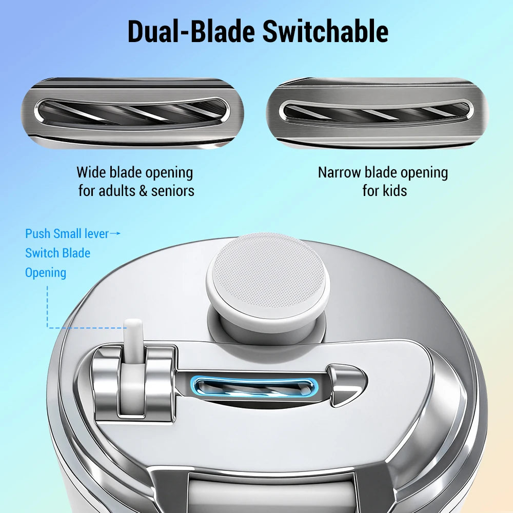 AFDEAL Electric Nail Trimmer – Dual Blade, LED, 3-Speed, LCD