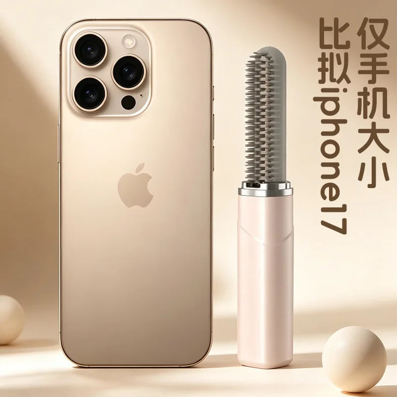 Mini Wireless Hair Straightener Comb – Portable Pocket Styler