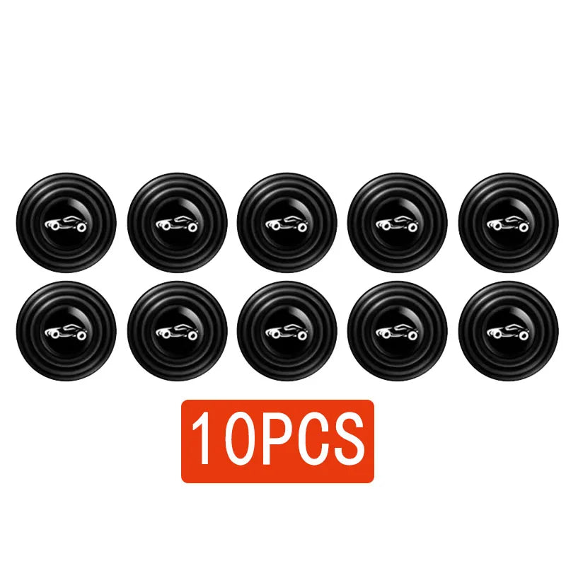 5-30PCs Car Door Pads Shock-Absorbing And Silent Mat Anti-Collision Silicone Door Protector Stickers Buffer Gasket Accessory Oasis Select 10pcs with logo