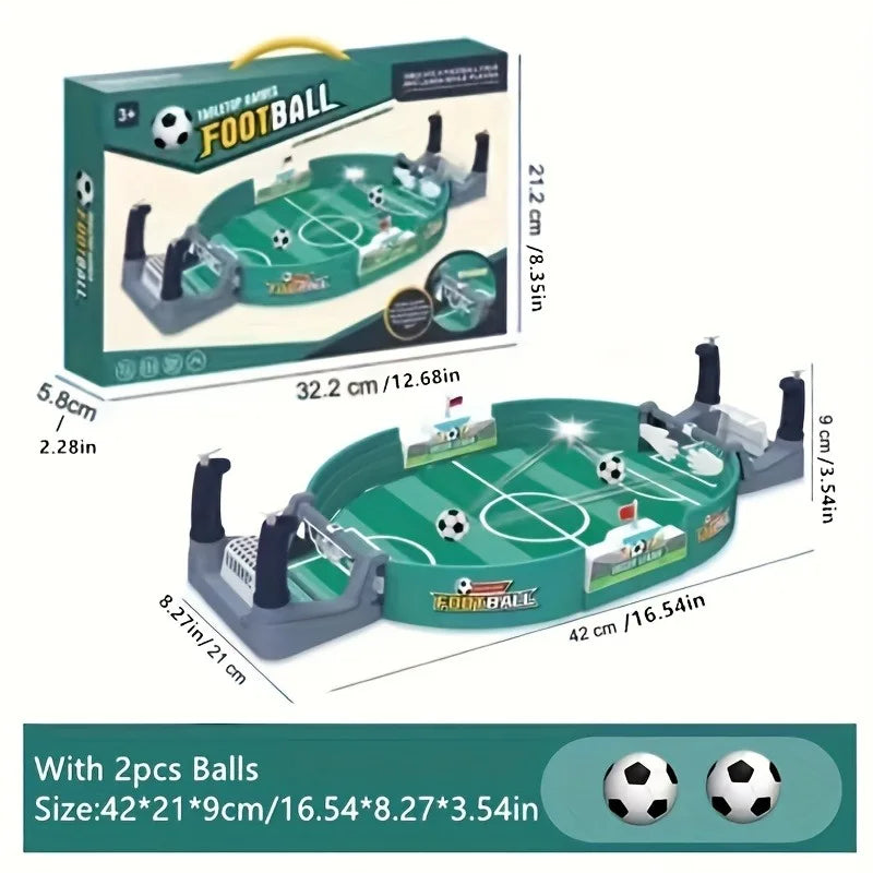 Tabletop Football Children's Interactive Board Game parent two-player board game for family gatherings and parties Oasis Select green 2 balls