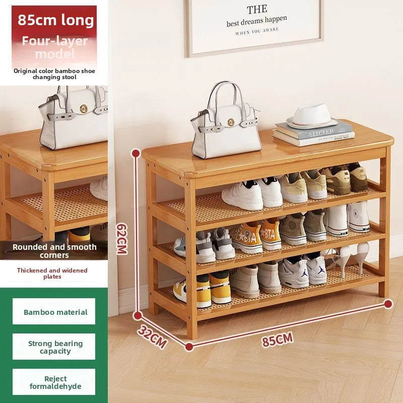 Multi-functional Household shoe cabinet, shoe rack, dustproof shoe change stool, entrance stool integrated space-saving storage Oasis Select Primary color G