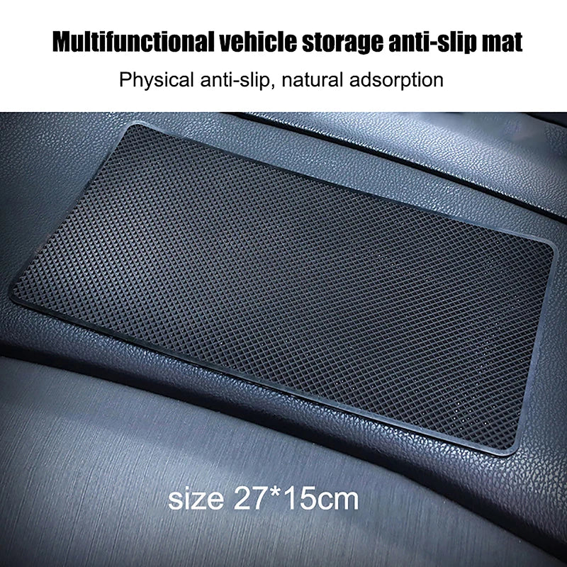 Heat Endurable Dashboard Sticky Mat; Convenient Car Interior Non-Slip Organizer for Phones and Shades Oasis Select