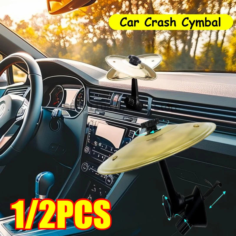 1/2/3PCS Hand-shooting Car Crash Cymbal Universal Auto Air Ventilation Port Clip-On Mini Drum Cymbals for All Types of Vehicles Oasis Select