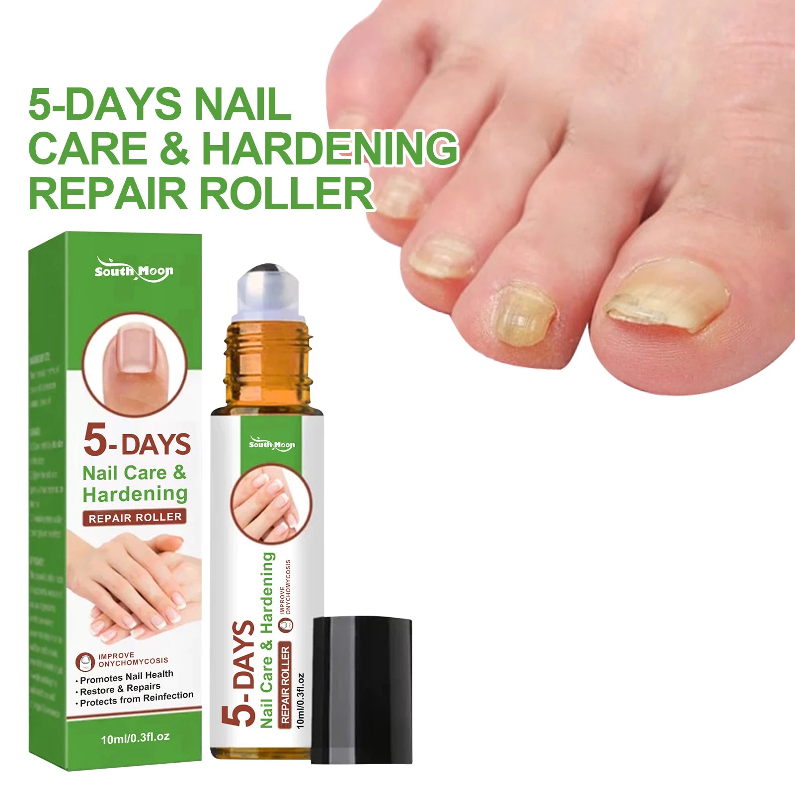 5-Day Nail Care Roller – Nourishing Nail Serum for Hand & Foot Nail Treatment Serum Oasis Select