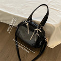 Anime Itabag Japanese JK Uniform Crossbody Bag Large Capacity Shoulder Bag Badge & Doll Display Versatile Daily Cosplay Purse Oasis Select Black