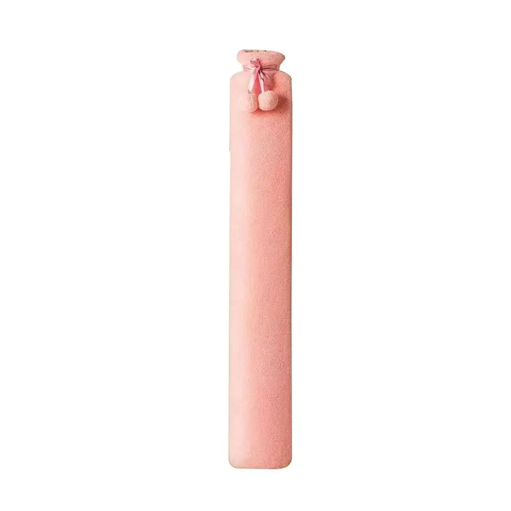 NEW 76*10cm Extra Long Hot Water Bottles Bag Leak-Proof Hot Water Filling Plush Winter Electric-Free Bed Heater Hand Foot Warmer Oasis Select Pink