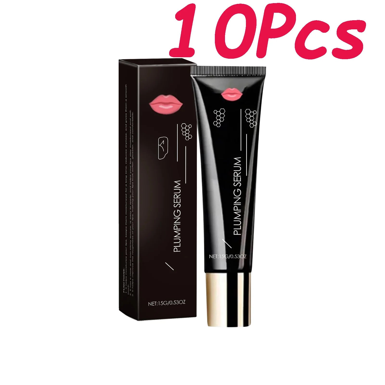 Hoygi Plumping Lip Serum – Volumising Gloss & Deep Moisture Lip Plumping Serum Oasis Select 10 x 15g Boxed