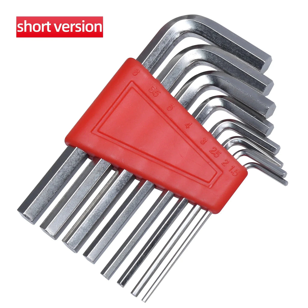 8pcs Allen Wrench Metric Wrench Inch Wrench L Wrench Size Allen Key Short Arm Tool Set Easy To Carry In The Pocket Oasis Select 1 small