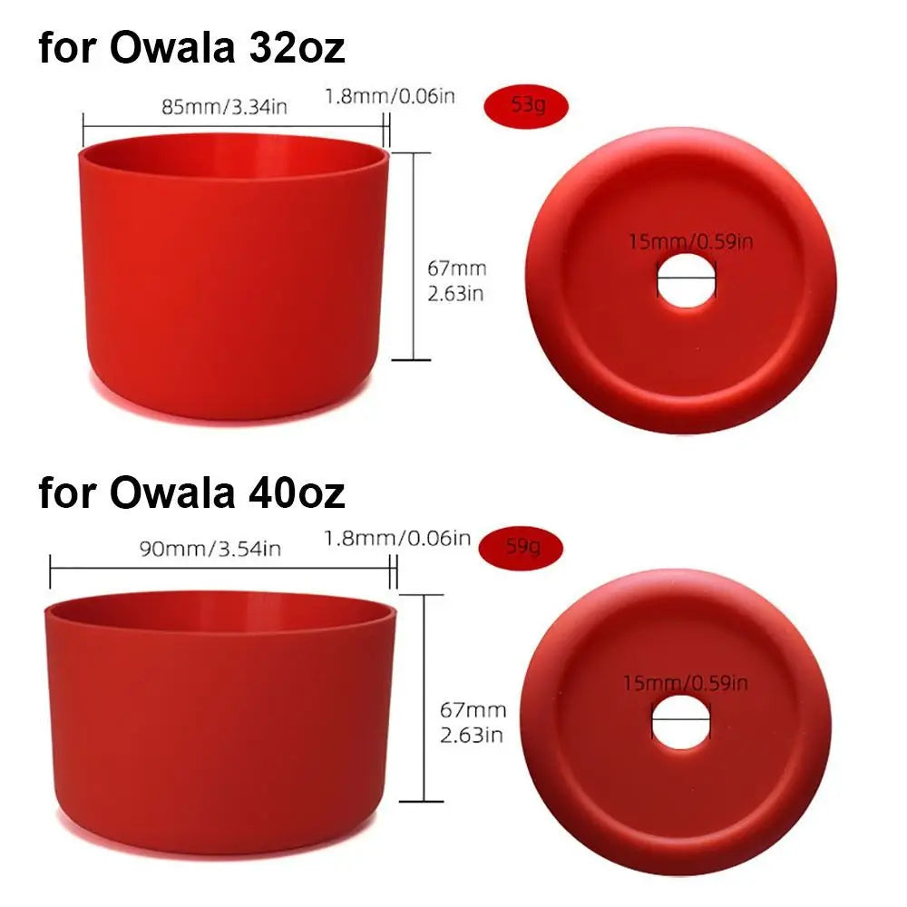 1Pcs New Anti-Slip Silicone Boot Protective Soft Bottle Bottom Base Colorful Cup Sleeve for Owala 24oz 32oz 40oz Oasis Select
