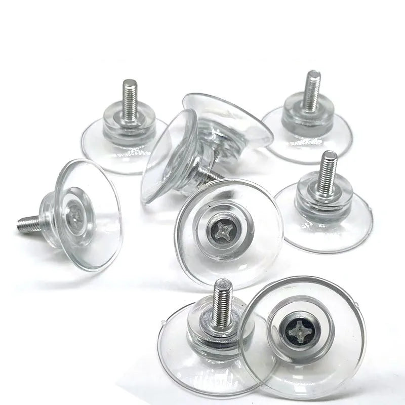10pcs M6/M8 Screw Rubber Suction Cup with Screw Plastic Sucker Pad Holder Turn Nut Glass Table Tops Storage Tool Hooks Oasis Select