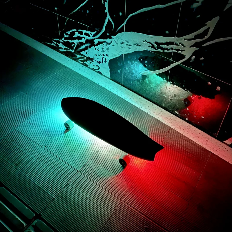 20PCS Skateboard Lights Longboard Fluorescent LED Flash Night Glowing USB Rechargable Scooter Board Underglow Lamp Decors Oasis Select