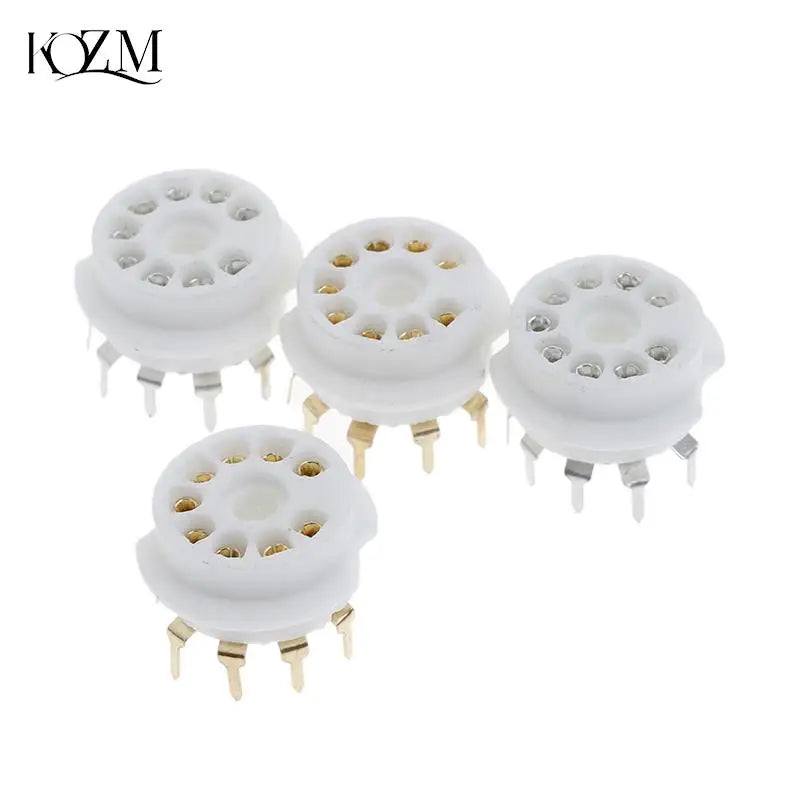 Gold-Plated 9-Pin Ceramic Tube Socket for 12AX7 ECC83 EL84