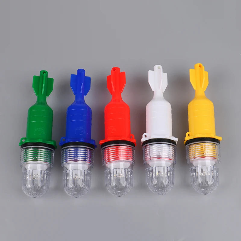 Fishing Light Underwater Net Beacon Buoy Signal Light Indicator Light Lures Fish Finder Lamp Flashing Double Flash Lamp Oasis Select