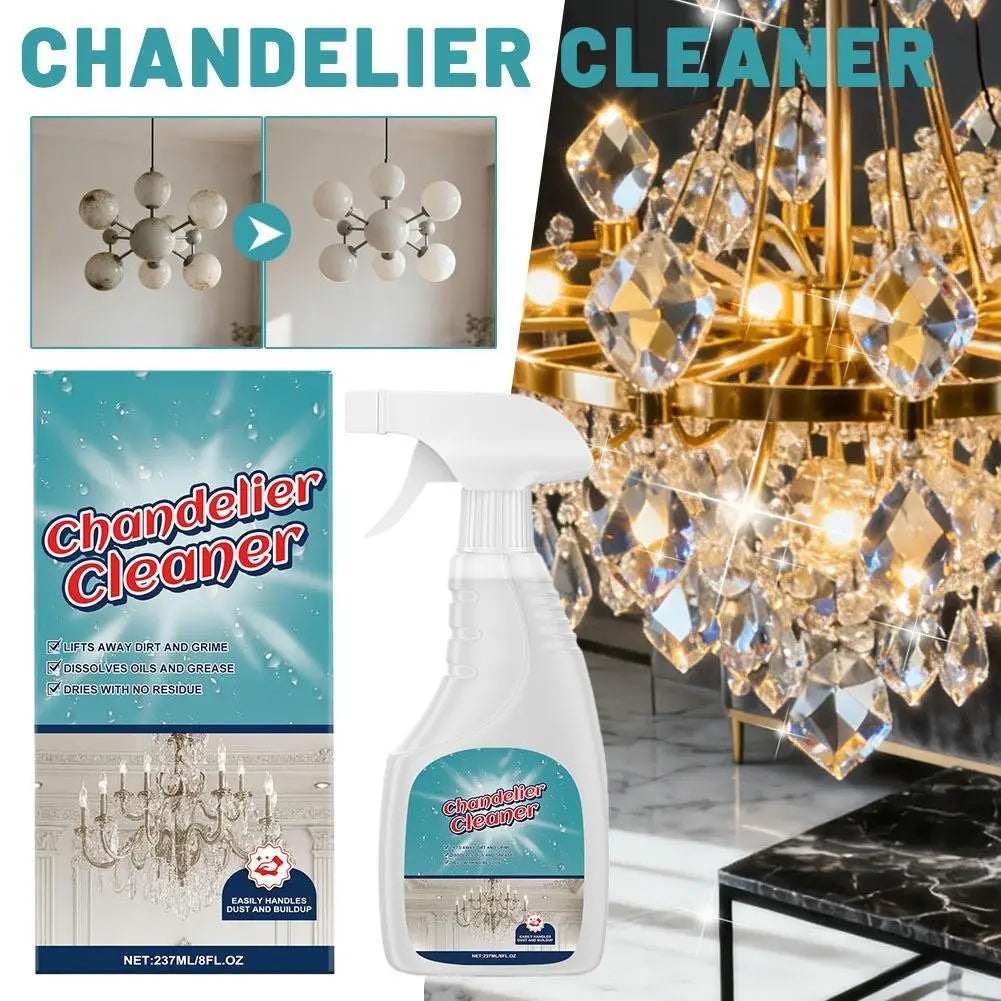 No Rinse Crystal Chandelier Cleaner Streak Free For Glass Metal Lamp Cleaning And Care Plastic Surfaces Eco Friendly Tool Oasis Select