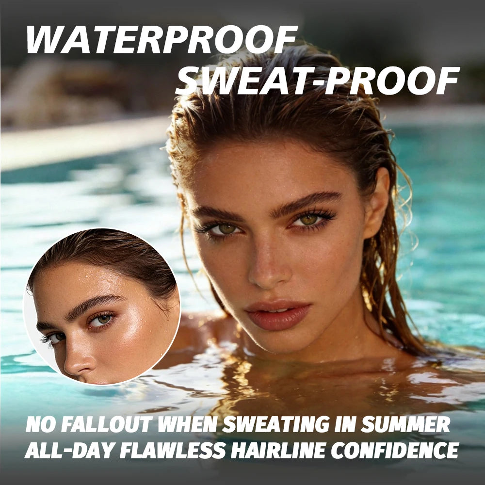 Waterproof Hairline Powder Long Lasting Shadow Filling Forehead Hair Gaps Sweat-proof Fine Powder Natural Color Hairline Makeup Oasis Select