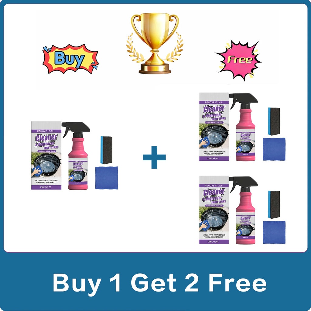 Heavy Duty BBQ Grill Cleaner Spray – Grease & Stain Remover Grill Cleaner Spray Oasis Select Buy 1 Get 2 Free