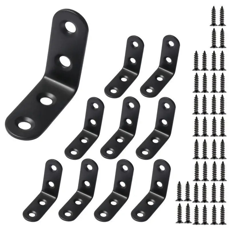 Stainless Steel Angle Bracket, Right Shelf Support, Corner Bracket, 90 ° Furniture, L or I Shape, 10 Pcs, 20Pcs Oasis Select 10pcs 40x40