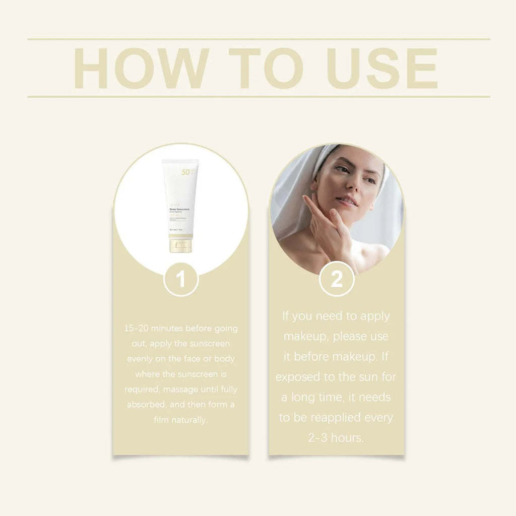 SPF 50+ Mild Moisturizing Sunscreen Soothe Cool Sunblock UVA/UVB Brighten Anti Oxidate Sun Prevent Sunburn Moisturize Sunscreen Oasis Select