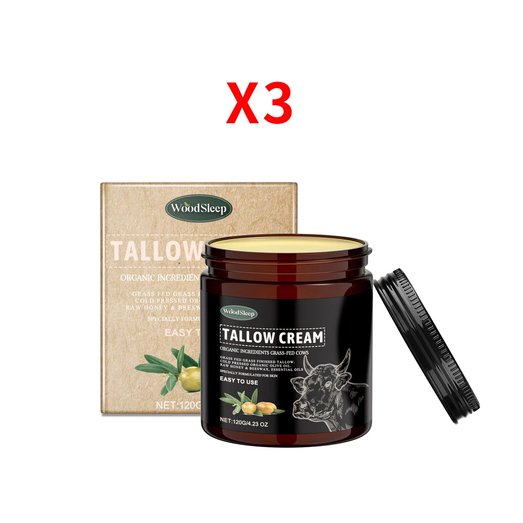 Grass-Fed Tallow Body Cream – Acne Care & Deep Moisturizer Tallow Body Cream Oasis Select 3pcs