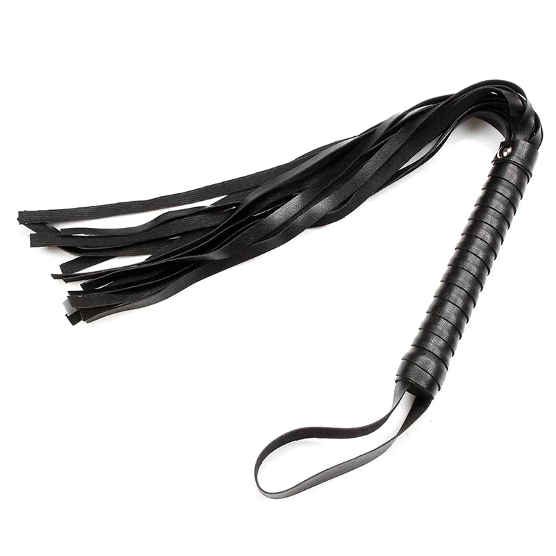 High Quality Pu Leather Pimp Whip Racing Riding Crop Party Flogger Hand Cuffs Queen Colourful Horse Riding Whip Oasis Select