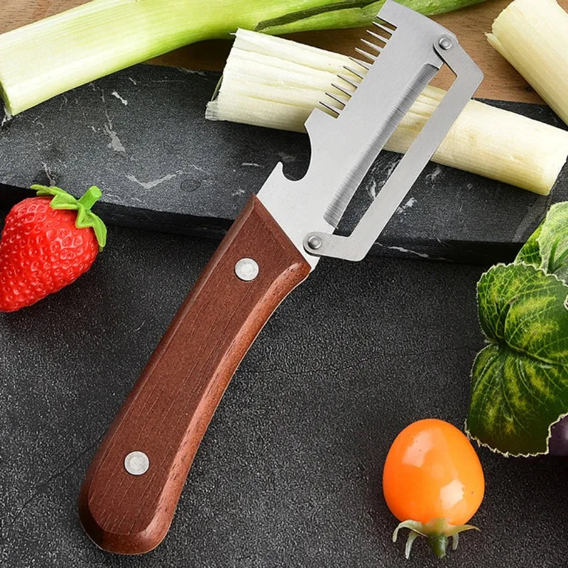 Stainless Steel Multifunctional Vegetable Peeler Grater Bottle Opener Ultra Sharp Kitchen Gadget Fruit Slicer Cutter Tool Oasis Select