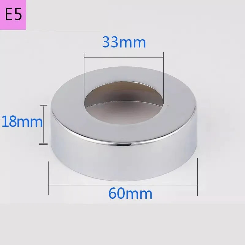 2PCS Stainless Steel Water Pipe Connector 1/2"3/4"1"Faucet Decorative Cover Heighten Valve Panel Shower Kitchen Tap Accessories Oasis Select E5-2pcs