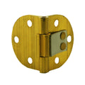 2Pcs Rounded Edges Brass Tray Hinges 90-degree Flip Hinges,spring Folding Copper Waist Hinges with Clip Positioning with Screws Oasis Select Default Title