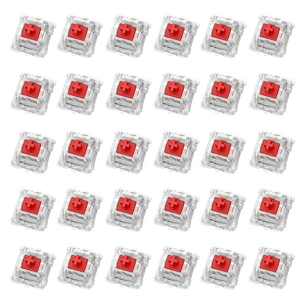 Mechanical Keyboard Switches DIY Keyboard Switchs Mechanical Keyboard Axis Mechanical Key Switchs Axis 30Pc Cross Shaft Switches Oasis Select Red