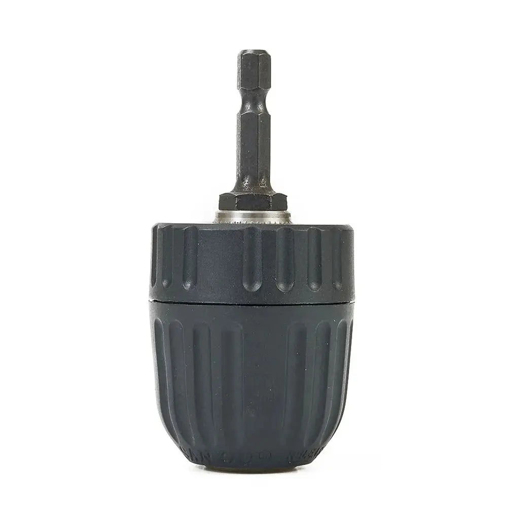 1Pcs 0.8-10mm Keyless Drill Chuck 3/8" to 24UNF Thread Quick Connection Quick Change Adapter Steel 1/4" Hex Shank Oasis Select