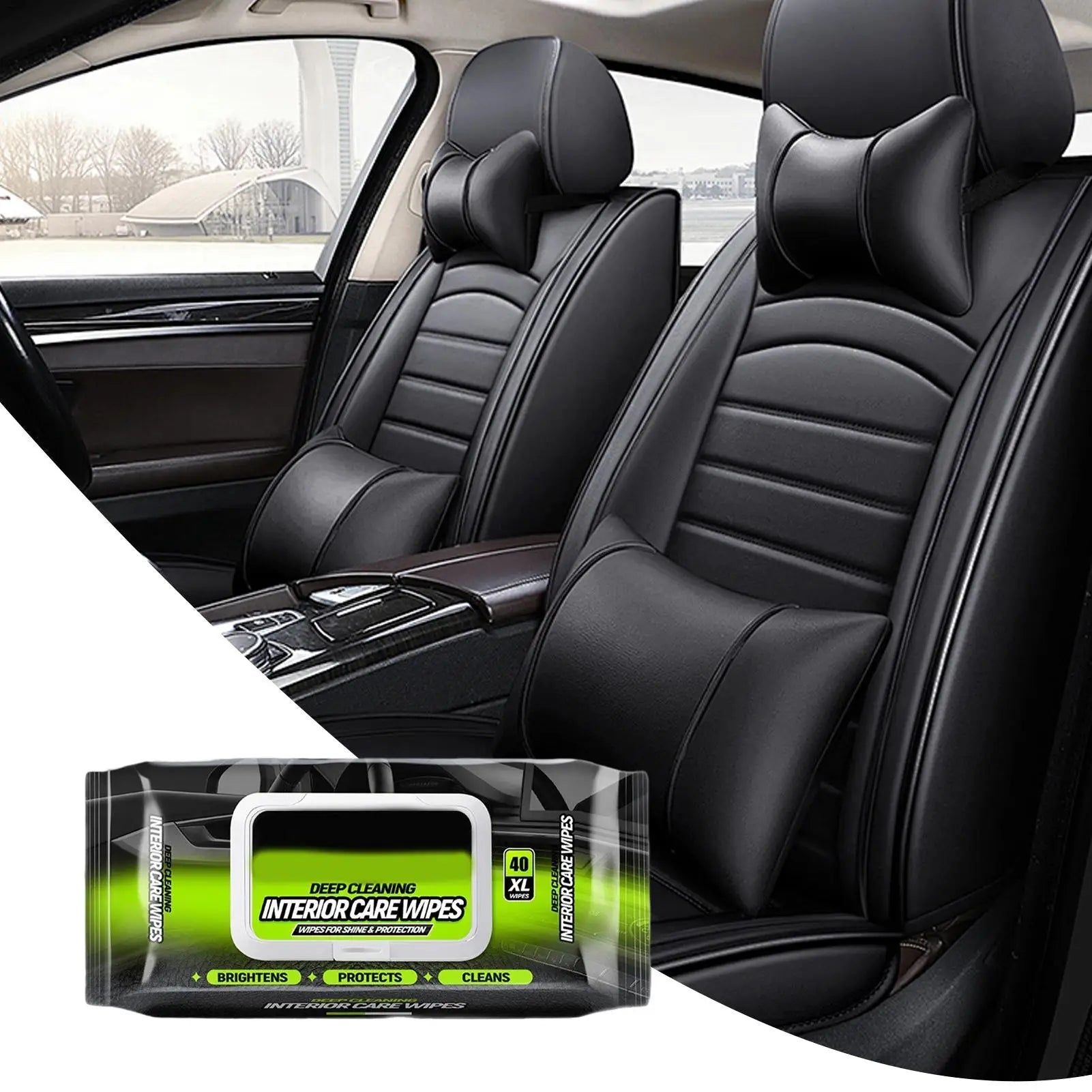 Car Interior Cleaning Wipes Multi-function Car Dashboard Seat Leather Nursing Brightening Wipes Car Wash Care Cleaning tools Oasis Select