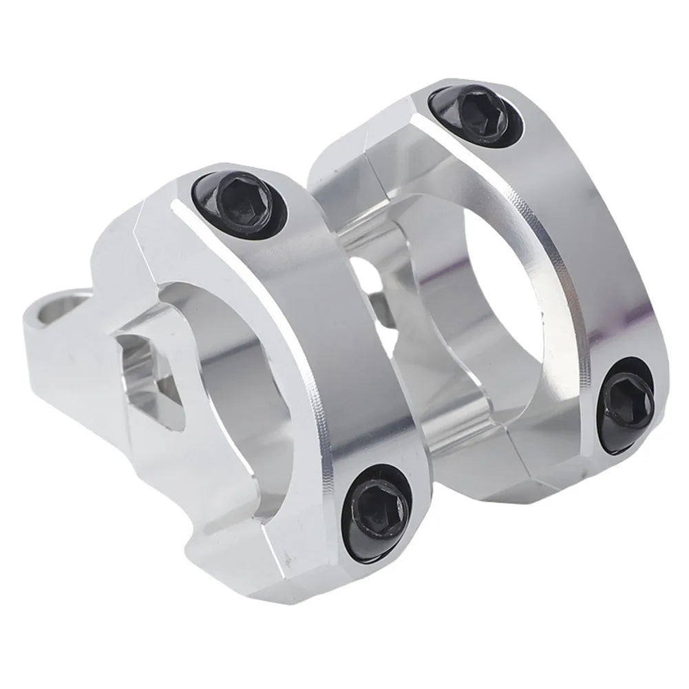 Bike Dual Crown Forks 31.8mm Aluminium Alloy Direct Mount Stem For DH For Surron For Light Bee Dirt Bike Handlebar Accessories Oasis Select Silver