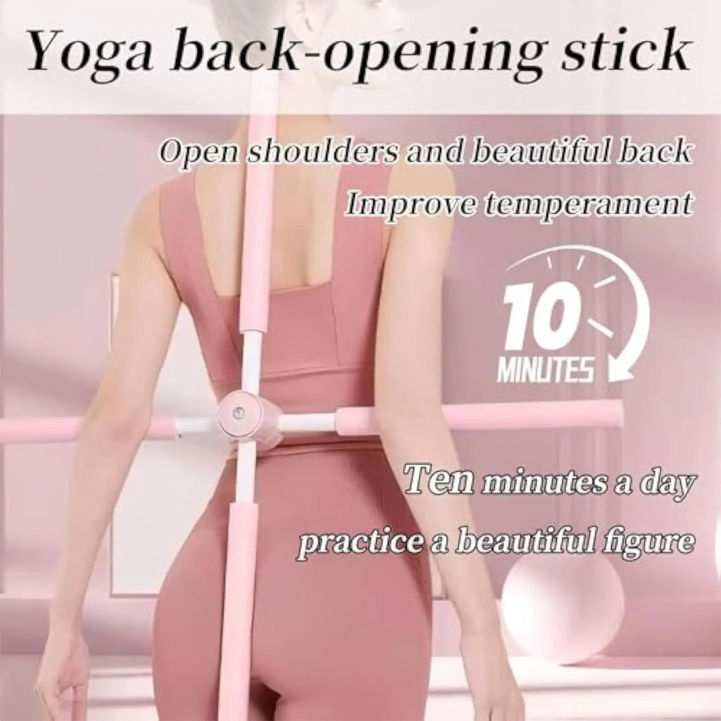 Stretching Stick Comfortable Pose Correction Stick Back Straightener Rod For Teens Children Workplace Fitness Yoga Pilates Oasis Select