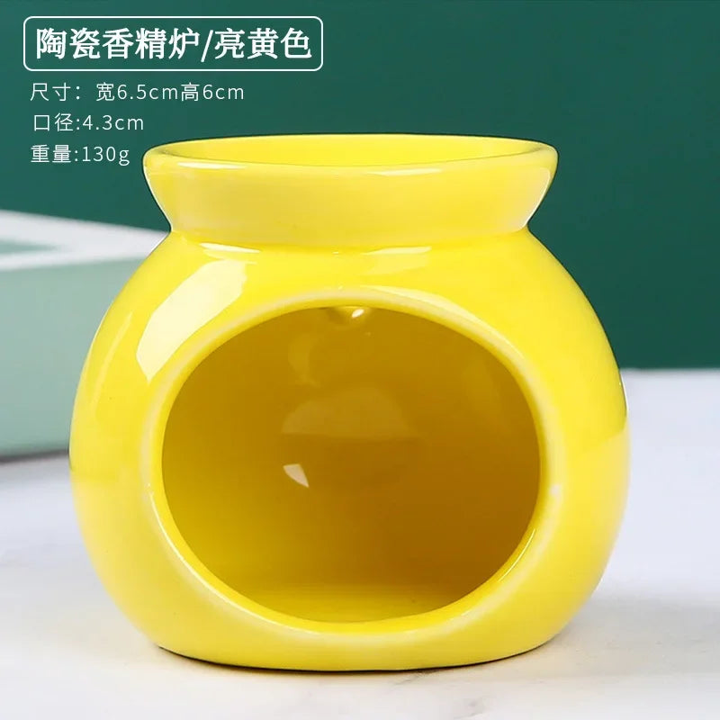 Essential Oil Burners Wax Melt Warmer Aromatherapies Aromas Diffuser Furnaces Ceramics Tealight Holder Decors Oasis Select yellow
