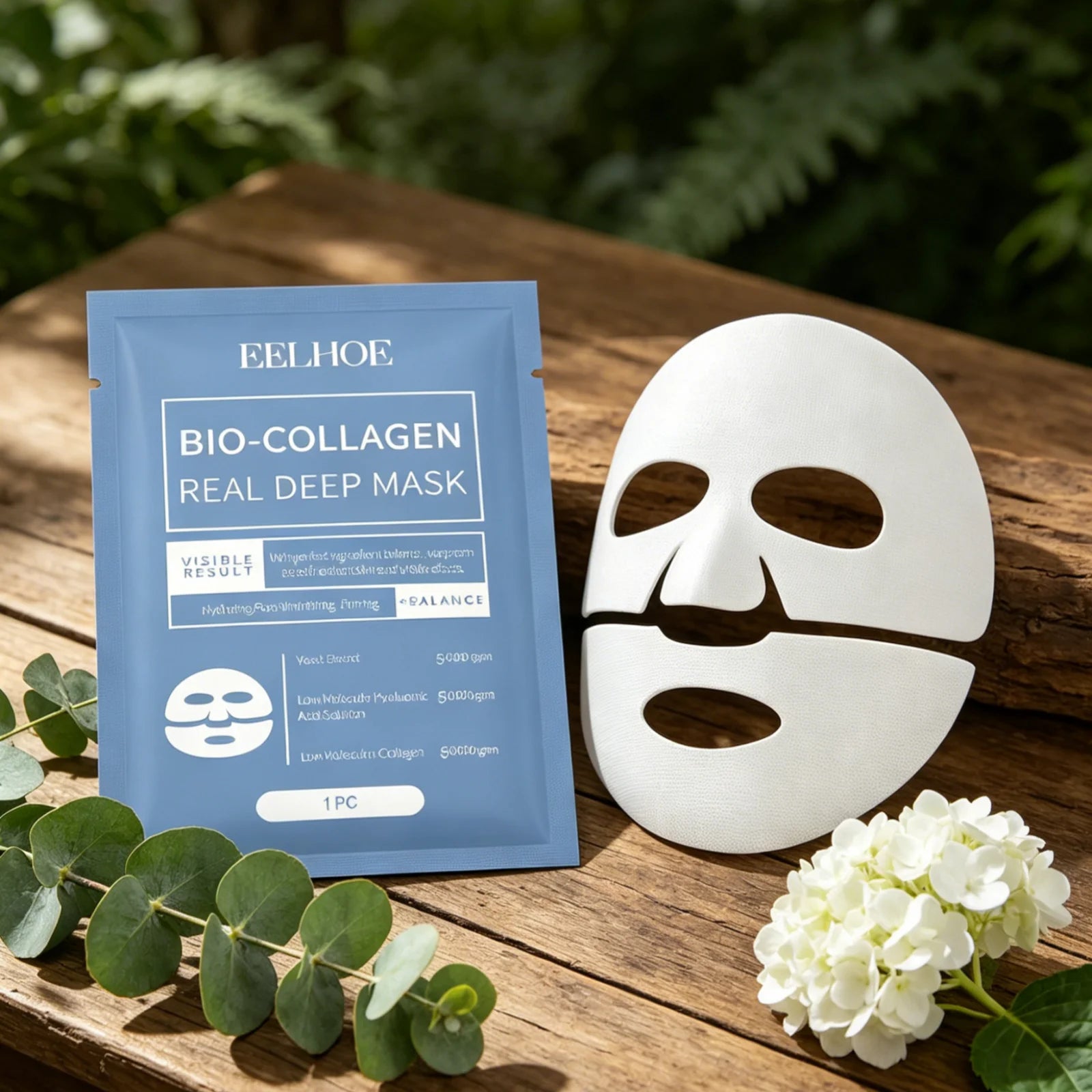 EELHOE Bio Collagen Face Mask – Firming, Hydrating & Brightening Collagen Face Mask Oasis Select
